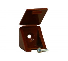 Мебельный уголок с шурупом Невский Крепеж красное дерево 4 шт. 801747 