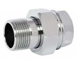 Сгон Giacomini прямой, НВ, 1/2"", 1/2"", латунь, хромированный R18X003 