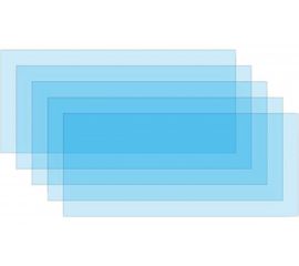 Стекло защитное внутреннее к маске сварщика 5 шт, 95х50 мм SOLARIS 450003 