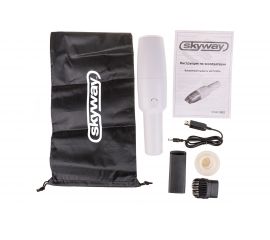 Пылесос SKYWAY ШТОРМ 4500 Па, 60 Вт, 7.4 В, беспроводной, с крышкой, 2 насадки, в сумке S10801002 