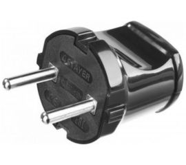Электрическая вилка Stayer MASTER, 6А/220В, черная 55150-B 