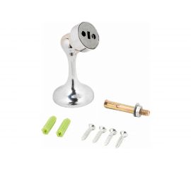 Магнитный ограничитель Стандарт 102 CP (европакет; прямой; хром) 12586 