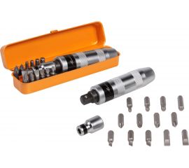 Ударная отвёртка Airline с битами-вставками 5/16, 15 предметов AT-IHS-01 