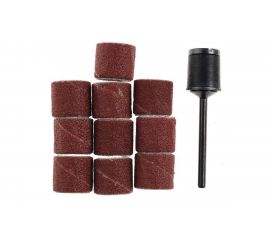 Цилиндр шлифовальный с дискодержателем (10 шт; 10х10 мм; К150) Proxxon PR- 28980 