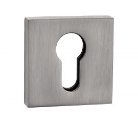 Накладка на цилиндр PUERTO квадратная, никель матовый INET AL 03 SN 