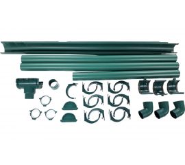 Комплект водосточной системы Murol (ПВХ; зеленый) G130 K1.5 L6H3-G 