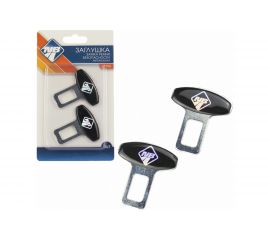 Заглушка замка ремня безопасности Nova Bright металлическая, 2 шт. 47758 