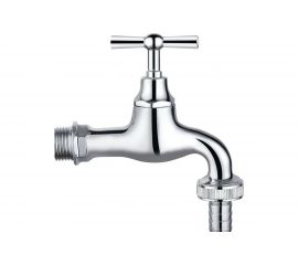 Вентиль для подключения шланга DOUBLE-LIN хром, полированный 1/2"" LL2051 B (1/2"") 