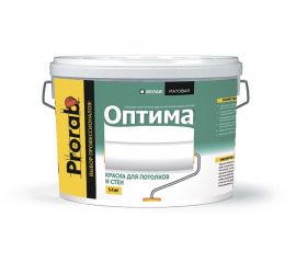 Краска для стен и потолков PRORAB ОПТИМА в/д 14 кг / 11 л POSP-140/110 