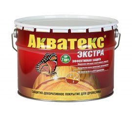 Защитно-декоративное покрытие для древесины Акватекс Экстра бесцветный 9 л 26719 