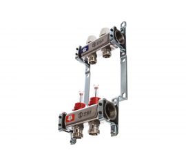 Коллектор из нержавеющей стали с расходомерами 2 вых. STOUT SMS 0917 000002 