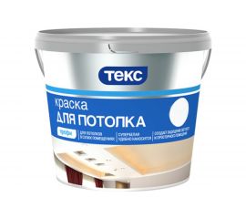 Краска в/д для потолков Текс профи супербелая 1,8 л 24705 