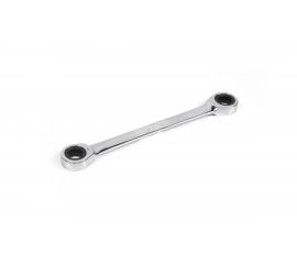 Накидной двусторонний ключ HORTZ 8х 9 трещ. хромированный HOR 118849 