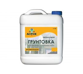 Акриловая грунтовка для внутренних и наружных работ Латек 5 л Л102 LAG007 