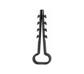 Нейлоновый прямоугольный дюбель-хомут REXANT 6-12 мм, черный, 100 шт. 07-4614 