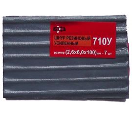 Шнур БХЗ 710У 2,6х6х100мм пластина 