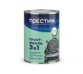 Грунт-эмаль по ржавчине Престиж черная 0,9 кг 14 22034 