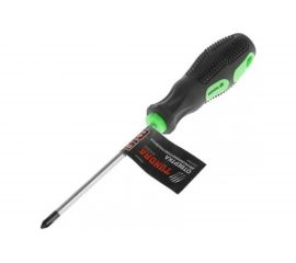 Крестовая отвертка TUNDRA PH1 х 100 мм, сатин, шлиц магнитный, 2К рукоятка 1858808 