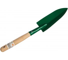 Посадочный совок с деревянной ручкой, узкий, рабочая часть 160мм РОСТОК 39605 