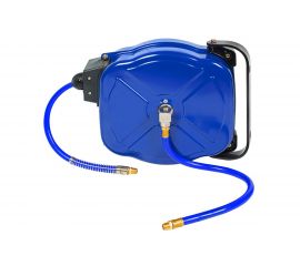 Шланг на автоматической катушке, полиуретановый (8х12 мм; 15 м; резьба 1/4") МАСТАК 681-08015HR 