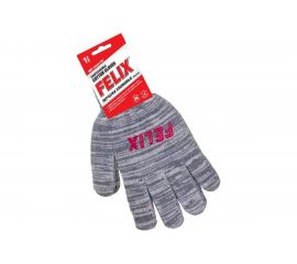 Перчатки FELIX ПВХ покрытием, серые 411040149 