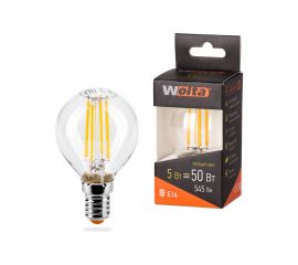 Лампа Wolta ШАР LED FILAMENT, 3000К, 25Y45GLFT5E14 