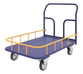 Тележка RUSKLAD платформенная с бортиком ТПБ 8 (700x1000) d160мм 