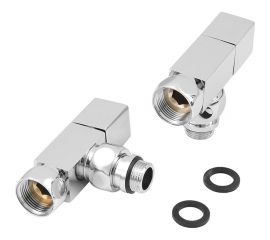 Угловой кран-Вентиль SG квадрат, ручка квадр, хром, 3/4х1/2 г/ш, 2 шт 01CH0405/2 