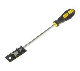 Шлицевая отвертка SL8х200мм 8мм магнитная с противоскользящей ручкой ЭВРИКА ER-7DA-15H 