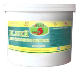 Клей для стеклообоев Ареал+ 5 звезд ведро 5 кг А-306 