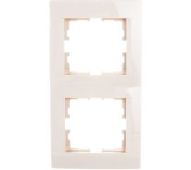 Двухместная вертикальная рамка LEZARD KARINA б/ вст крем 707-0300-152 