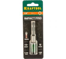 Адаптер Impact Pro для бит (магнитный) 60 мм KRAFTOOL 26803-60 