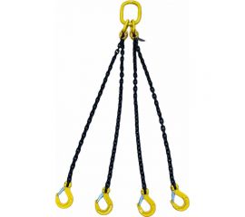 Цепной четырехветвевой строп ТРАСТ 4СЦ 6,7 т, 5000 мм (укоротители) 8 класс 4687201915645 