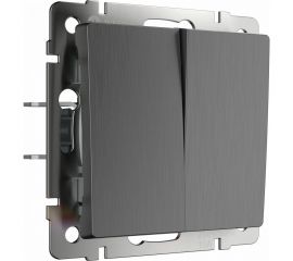 Двухклавишный выключатель Werkel (графит рифленый) W1120004 a050756 