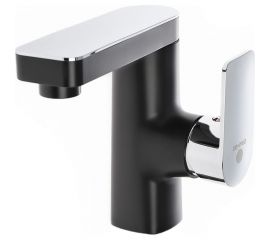 Полимерный смеситель для раковины, черно-хромированный OneLife by P08-021b 
