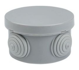 Распаячная коробка EKF КМР-040-038 с крышкой наружная 4 мембранных ввода IP54 розничный стикер plc-kmr-040-038-r 