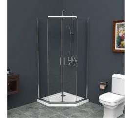 Душевой уголок BelBagno UNO-195-P-2-90-C-Cr 