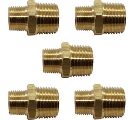 Ниппель переходной пневмо 1/2"" НР х 3/8"" НР, 5 шт HG 1645092 