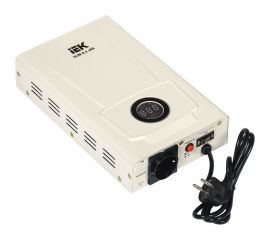 Однофазный стабилизатор напряжения IEK, настенный 0,5кВА SLIM IVS22-1-D05-09 