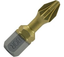 Биты фрезерованные TiN-half (10 шт; Pz2; 25 мм) D.BOR D-THT-PZ02-025-010 