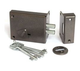 Накладной замок СТРОММАШИНА Могилев ЗН4СМ-1-01 коричневый левый 17492 