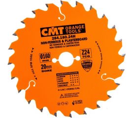 Диск пильный по цветным металлам, пластику для Festool (160х2,2/1,6х20 мм, Z=24) CMT 284.160.24H 