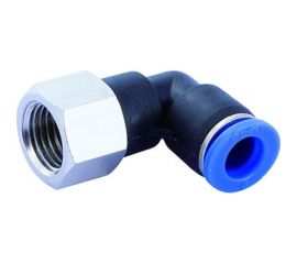 Фитинг цанговый угловой с внутренней резьбой 1/8F для трубки диаметром 6 мм SHPI PLF 06-R01 