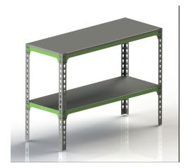 Стол-верстак 950x1800x400 (одна полка) SVPI951840 