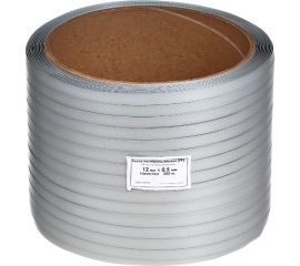 Лента полипропиленовая Кордленд 12x0,5x0,5км (120кгс) серый, М/ПА PP-00717 