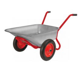 Строительная двухколесная тачка FIT Профи ПУ колеса, 260 кг 77629 