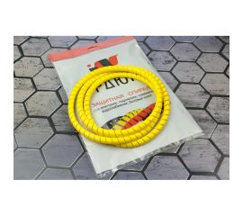 Защитная пластиковая спираль Урдюга d12мм желтая пакет 2м URСП12Ж02 