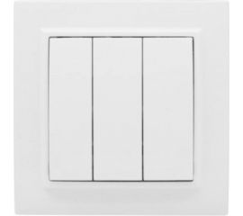 3-клавишный выключатель EKF Минск СП,10А, белый Basic SQERV10-024-10 