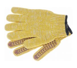 Перчатки ЛЕТО, х/б, кругловязаные, 8-нитка, с ПВХ покрытием, цветные 22909 