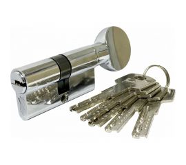 Цилиндровый механизм Вантаж 5 ключей, хром ZС80,30Cx50 СР 